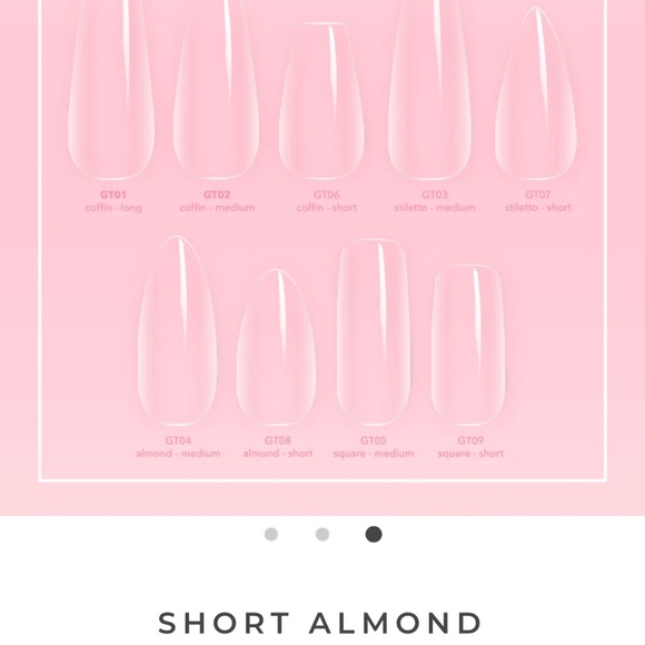 Kiara Sky Gelly Tips - Full Cover Short Almond Tips - Picture 3 of 7